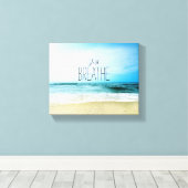 勇気付けられるジャストバイアットビーチ キャンバスプリント (インサイチュ (ウッドフロア))