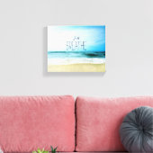 勇気付けられるジャストバイアットビーチ キャンバスプリント (インサイチュ (リビング))