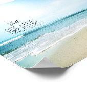 勇気付けられるジャストバイアットビーチ ポスター (角)