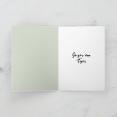 勇気付けられるジャングルタイガーグリーティング カード (内部)