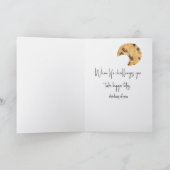 勇気付けられるチョコレートチップクッキー カード (内部)