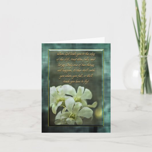 勇気付けられるノートカード カード (正面)