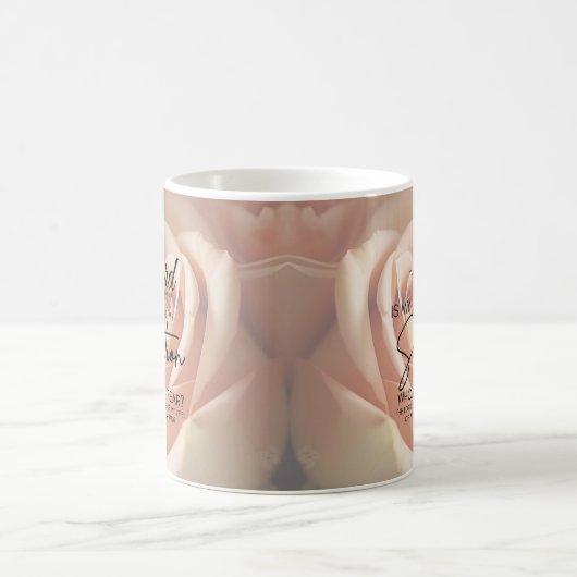 勇気付けられるバイブル聖句詩篇27:1マグカップ コーヒーマグカップ (中央)