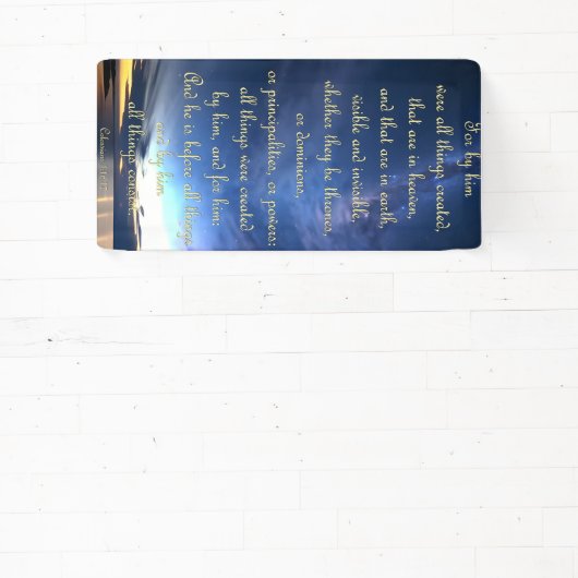 勇気付けられるバナー – コロサイ1:16-17 横断幕 (インサイチュ)