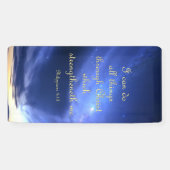 勇気付けられるバナー – フィリップ4:13 横断幕 (横)