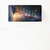 勇気付けられるバナー – ローマ人12:12 横断幕 (インサイチュ)