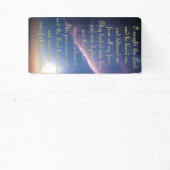 勇気付けられるバナー – 詩篇34:4-6 横断幕 (インサイチュ)