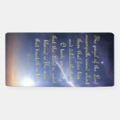 勇気付けられるバナー – 詩篇34:7-8 横断幕 (横)