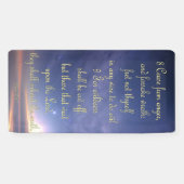 勇気付けられるバナー – 詩篇37:8-9 横断幕 (横)