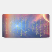 勇気付けられるバナー – 1テサロニケ5:16-22 横断幕 (横)