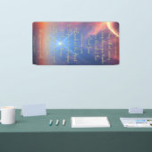 勇気付けられるバナー – 1テサロニケ5:16-22 横断幕 (トレードショー)