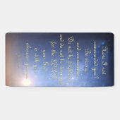 勇気付けられるバナー – Joshua 1:9 横断幕 (横)