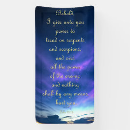 勇気付けられるバナー – Luke 10:19 横断幕