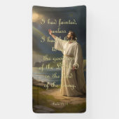 勇気付けられるバナー – Psalm 27:13 横断幕 (縦)