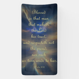 勇気付けられるバナー – Psalm 40:4 横断幕