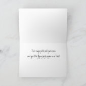 勇気付けられるパンフラミンゴおもしろいユーモアカード カード (内部)