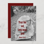 勇気付けられるフラットグリーティングカードの聖なる書物、 経典 (正面/裏面)