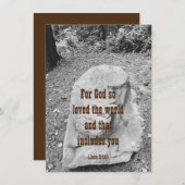 勇気付けられるフラットグリーティングカードの聖なる書物、 経典 (正面/裏面)