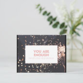 勇気付けられるポストカードの輝きを失わない ポストカード (スタンド正面)