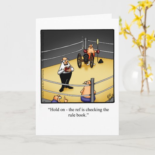 勇気付けられるユーモアあいさつカード カード (黄色い花)