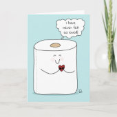 勇気付けられるユーモア、Covid 19ウイルス、トイレ紙 カード (正面)