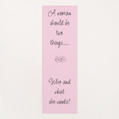 勇気付けられるヨガマット、強い女性 ヨガマット (正面)