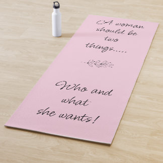 勇気付けられるヨガマット、強い女性 ヨガマット