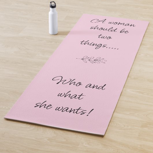 勇気付けられるヨガマット、強い女性 ヨガマット (インサイチュ)