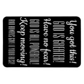 勇気付けられる信仰インスピレーション神素晴らしは! マグネット (横)