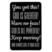 勇気付けられる信仰インスピレーション神素晴らしは! マグネット (縦)