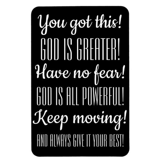 勇気付けられる信仰インスピレーション神素晴らしは! マグネット (縦)