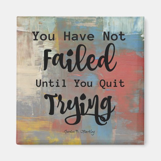 勇気付けられる前向き引用文冷凍機磁石 マグネット (正面)