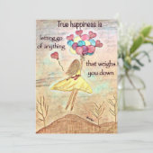 勇気付けられる名目幸福グリーティングカード 招待状 (スタンド正面)