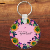 勇気付けられる啓発心地よい希望 キーホルダー (正面)