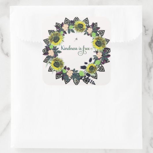 勇気付けられる啓発心地よい希望 スクエアシール (バッグ)