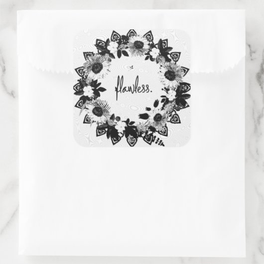 勇気付けられる啓発心地よい希望 スクエアシール (バッグ)