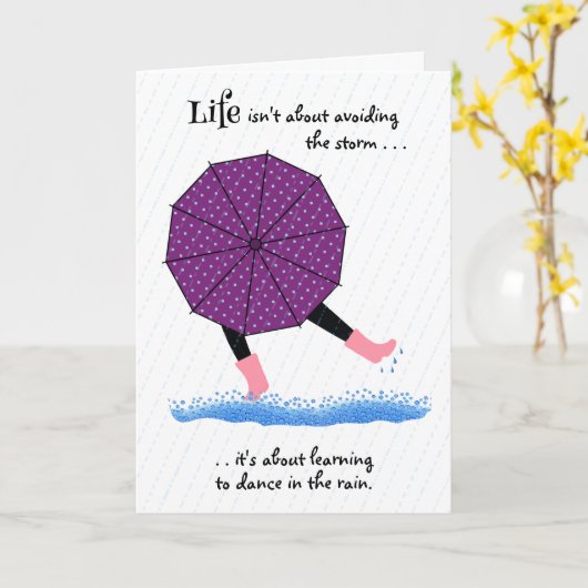 勇気付けられる対応サポートウェルネス挨拶 カード (黄色い花)