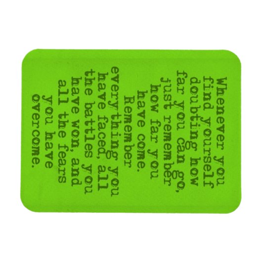 勇気付けられる引用文のモチベーション来は マグネット (横)