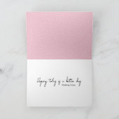 勇気付けられる引用文水玉模様 カード (内部)