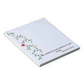 勇気付けられる引用文、デイジーとLadybug ノートパッド (アングル)