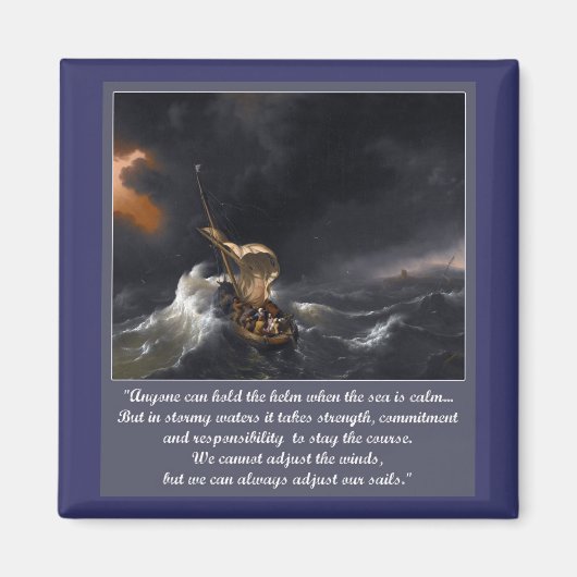 勇気付けられる引用文 マグネット (正面)