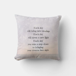 勇気付けられる感動的の詩 クッション
