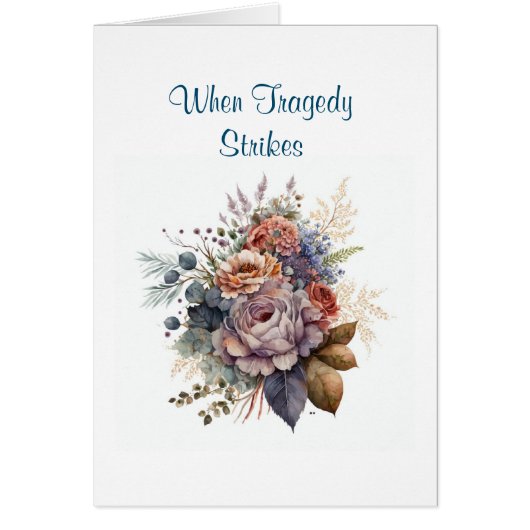 勇気付けられる感動的クリスチャン・カード (正面)