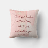 勇気付けられる感動的バイブル聖句詩篇55 クッション (裏面)