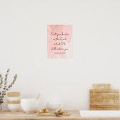 勇気付けられる感動的バイブル聖句詩篇55 ポスター (キッチン)