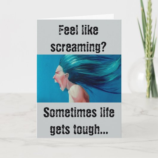 勇気付けられる懸命! カード (正面)