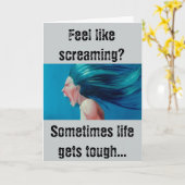 勇気付けられる懸命! カード (黄色い花)