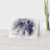 勇気付けられる揚げ、ちょうどドラゴンフライを保持 カード (正面)