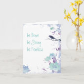 勇気付けられる水彩カード カード (黄色い花)