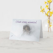 勇気付けられる登山付き登山用カード カード (黄色い花)